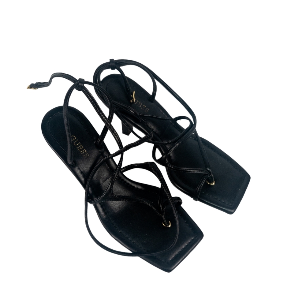 Guess Leeba Strappy Dress Sandals Black - Picture 4 of 5